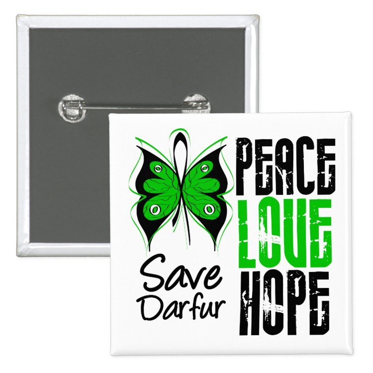 Badge Darfour Peace Love Hope
