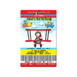 Airplane Birthday Invitations VIP Pass PVC Plastic