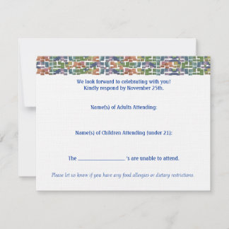 food allergy cards announcements invitations