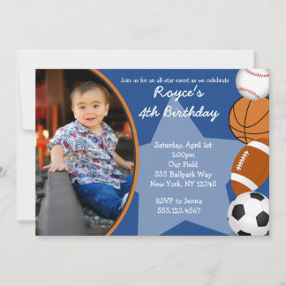 Sports Invitations & Announcements | Zazzle