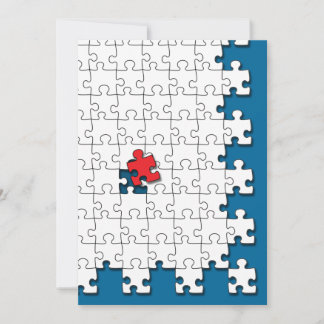 Puzzle Pieces Invitations & Announcements | Zazzle
