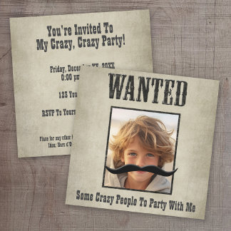 Wanted Invitations &amp; Announcements | Zazzle