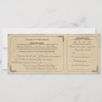 Parchment Paper Invitations &amp; Announcements | Zazzle