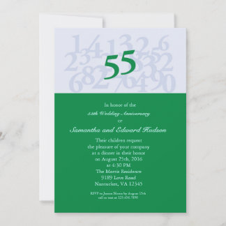 55th Anniversary Invitations & Announcements | Zazzle