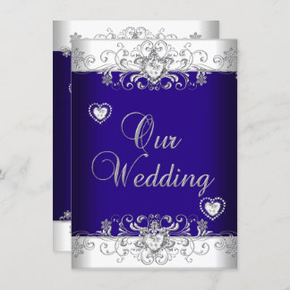 Silver Wedding Invitations & Announcements | Zazzle