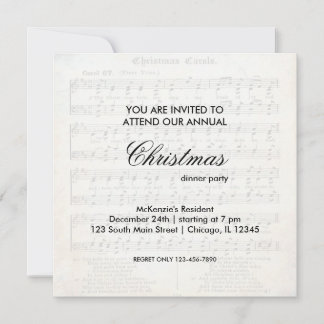 Christmas Carol Invitations &amp; Announcements | Zazzle