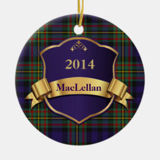 maclellan crest gifts family tartan plaid ornament custom pets decor