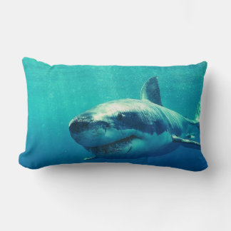 great white shark pillow