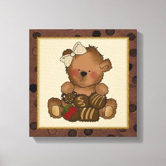 teddy bear framed art