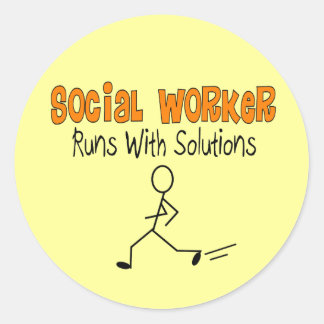 worker gifts social hospice runs sticker solutions round classic funny supplies craft