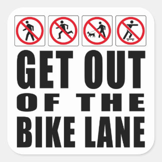 bike caution stickers