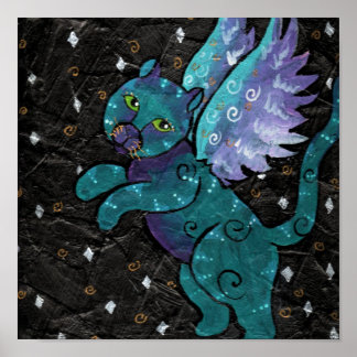 cat angelus canvas
