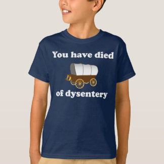 you have died of dysentery shirt