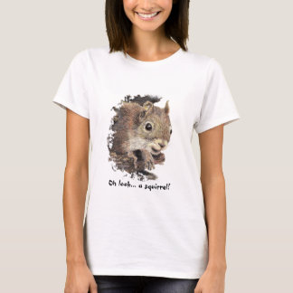 hello ladies squirrel t shirt