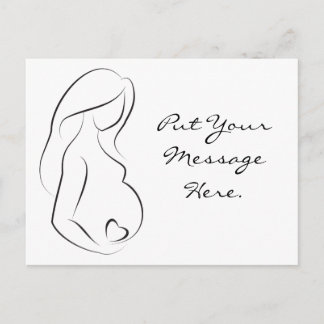 Pregnant Woman Cards | Zazzle