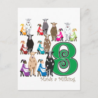 8 Maids A Milking Gifts on Zazzle