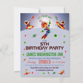 Boys 5th Birthday Invitations & Announcements | Zazzle