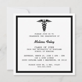 Nursing School Graduation Invitations &amp; Announcements | Zazzle