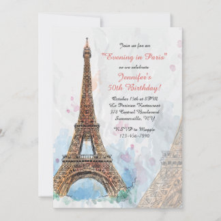 French Birthday Invitations & Announcements | Zazzle