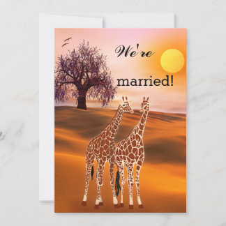 Zoo Wedding Invitations & Announcements | Zazzle