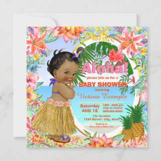 Luau Baby Shower Invitations & Announcements  Zazzle