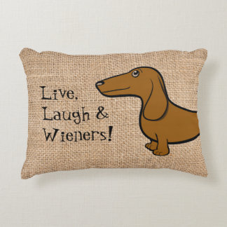 wiener dog pillow case