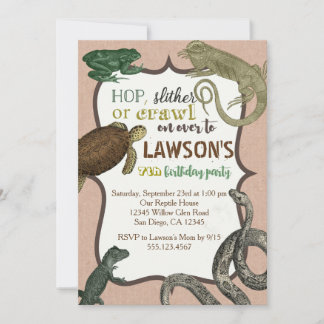 Reptile Birthday Cards | Zazzle