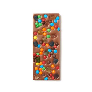 Chocolate Candy and Gummi Bears Milk Chocolate Bar