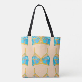 Pop Art Lingerie Pattern Tote Bag