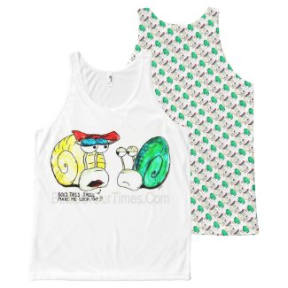 #Fat #Snail | #jWe | Loaded Questions. All-Over Print Tank Top