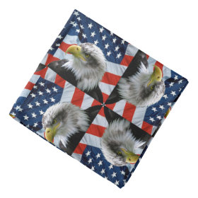 Bald Eagle American Flag Bandana