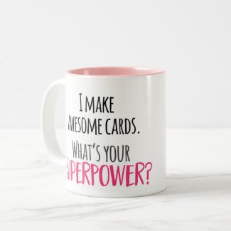 I Make Awesome Cards Mug! Two-Tone Coffee Mug