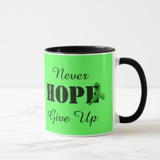 Never Give Up, Hope Lyme Disease Awareness Mug