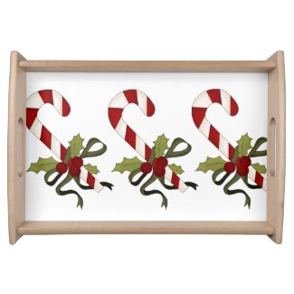 Candy Canes Serving Tray