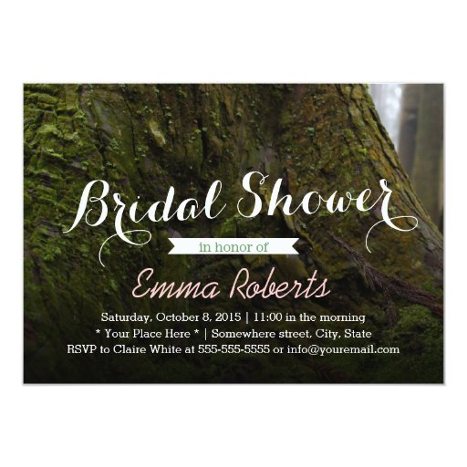 Elegant Tree Root Bridal Shower Invitations 5" X 7" Invitation Card