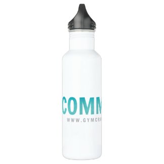 Committed to fitness water bottle