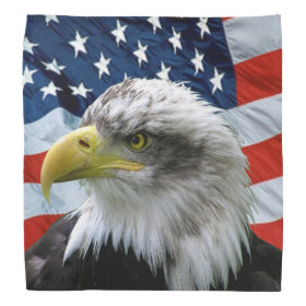 Bald Eagle American Flag Bandana
