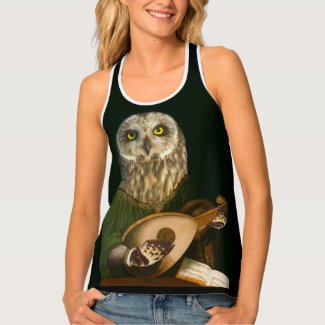 Owl Lover's All-Over-Print Tank Top
