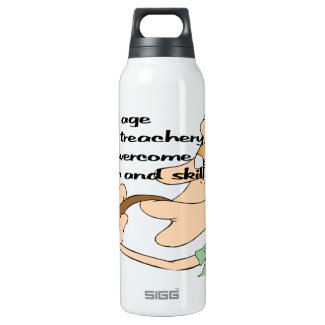 Old age and treachery insulated water bottle