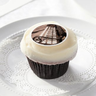 Piano bench edible frosting rounds
