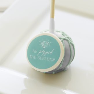 He Popped The Question Ring Engagement Cake Pops