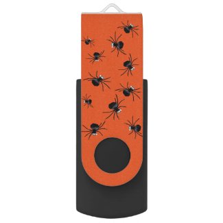 Silly Spiders Swivel USB 2.0 Flash Drive
