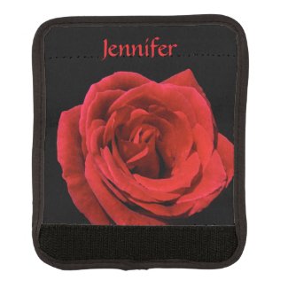 Red Rose Garden Flower Floral Luggage Handle Wrap