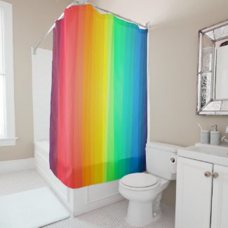 Colored Stripes Background Shower Curtain
