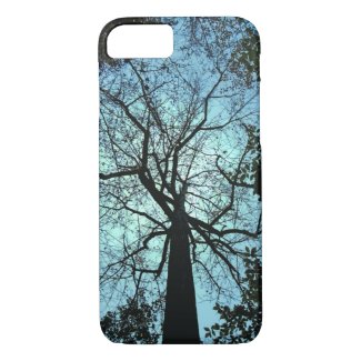 Blue and Black Up the Tree iPhone 7 Case