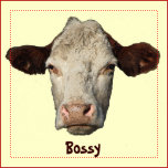 Bossy the Cow Fridge Magnet