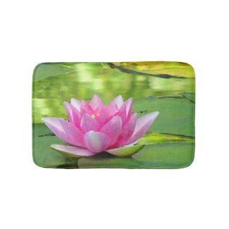 Water Lily Lotus Flower Bath Mats