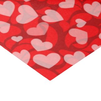 Valentine Hearts pattern tissue paper