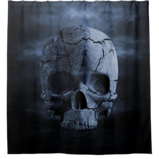Gothic Skull Shower Curtain