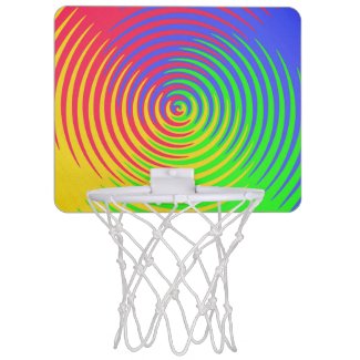 Rainbow Spiral Mini Basketball Hoop